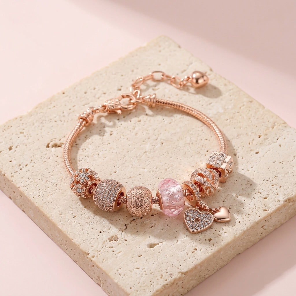 Heart Charms Bracelet